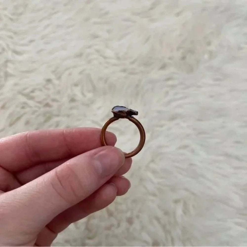 INDIE AND HARPER Australian Raw Opal and Copper Ring